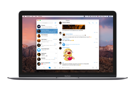 Telegram для macOS українською на MacBook з Apple Silicon