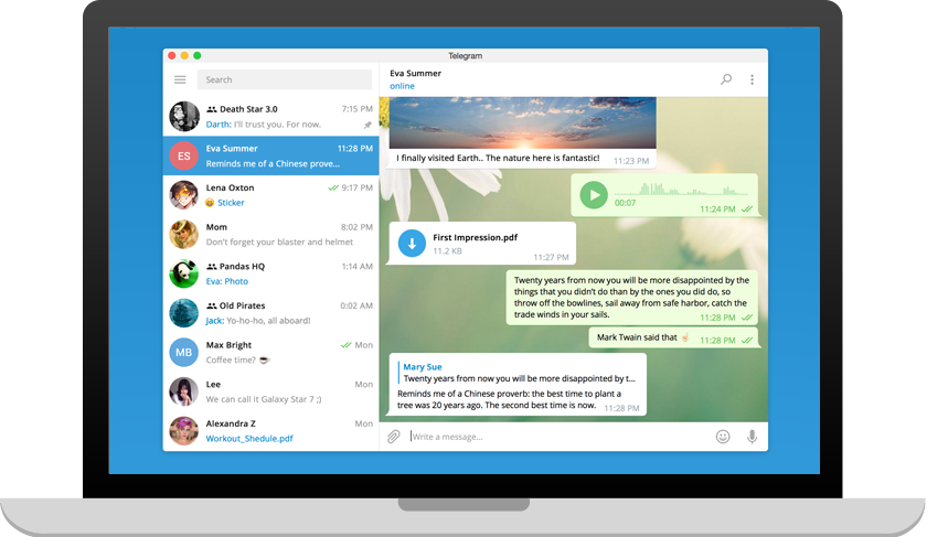 Telegram Desktop для Windows 11 та Windows 10 українською